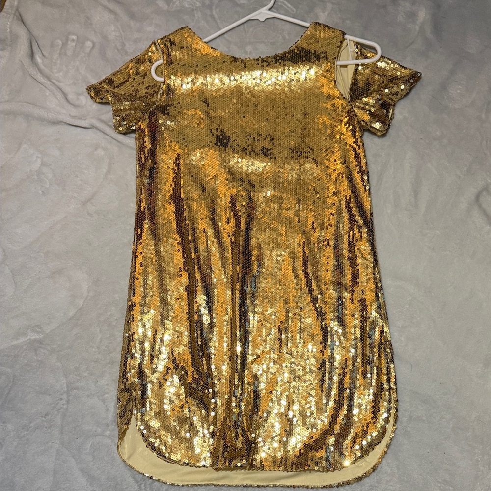 Fate Gold Sequin Dress